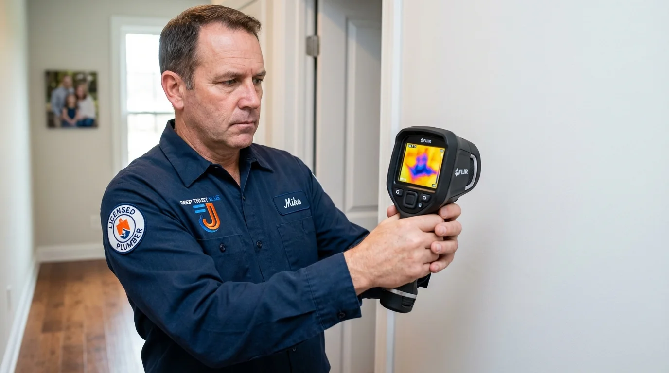 Thermal imaging leak detection by Johns Plumbing LLC in Milliken